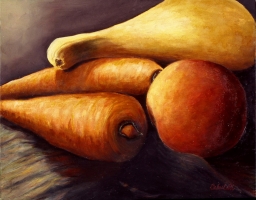 <h5>Still Life with Carrots</h5><p>30" x 24"</p>